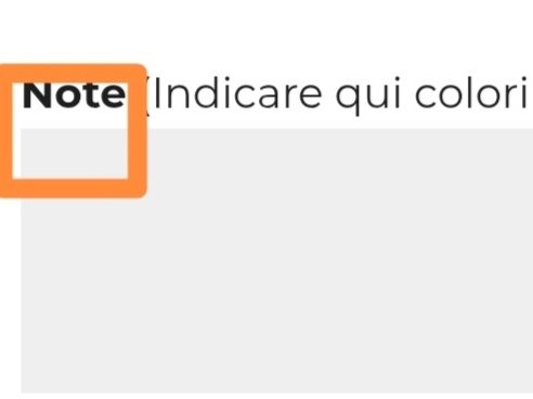 DOVE INDICARE I COLORI DEGLI ARTICOLI SCELTI?